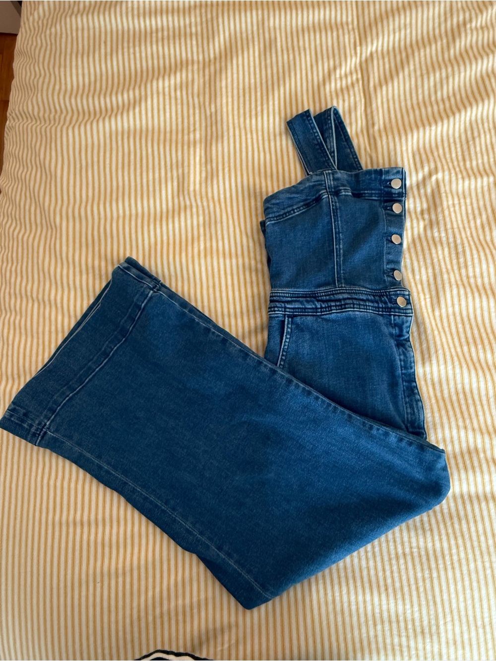 Maeve Anthropologie The Collette Portside Denim Overall Jumpsuit - Picture 9 of 9